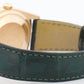 Rolex Day-Date 36 GREEN 18K Yellow Gold FLUTED Leather 36mm 118138 Watch