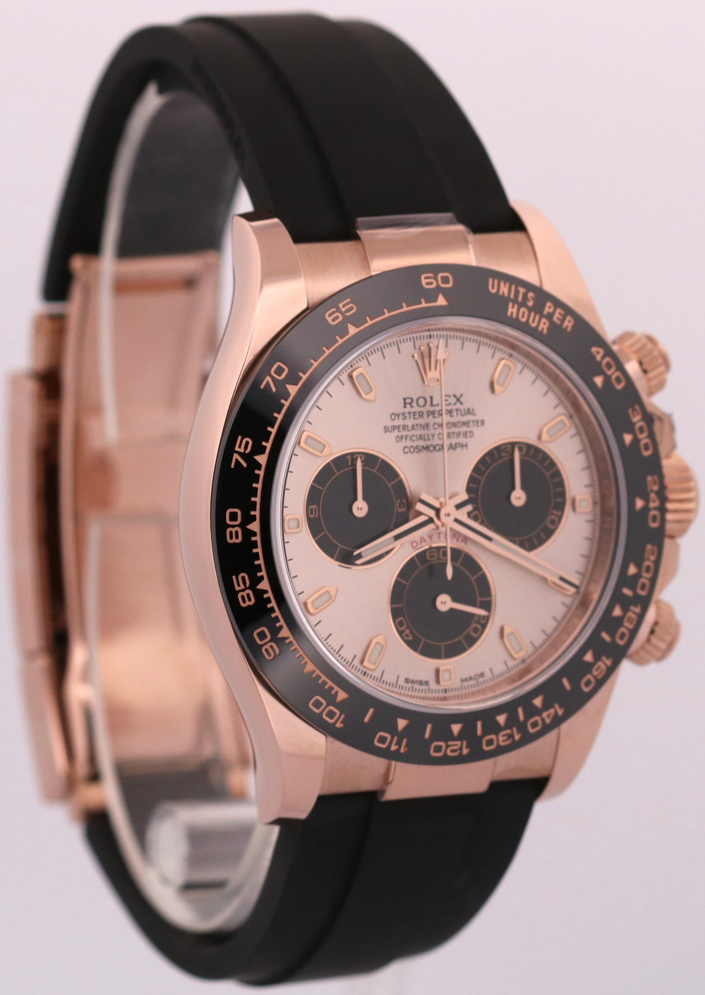 2023 PAPERS Rolex Daytona 18K Rose Gold SUNDUST Pink Oysterflex 116515 LN BOX