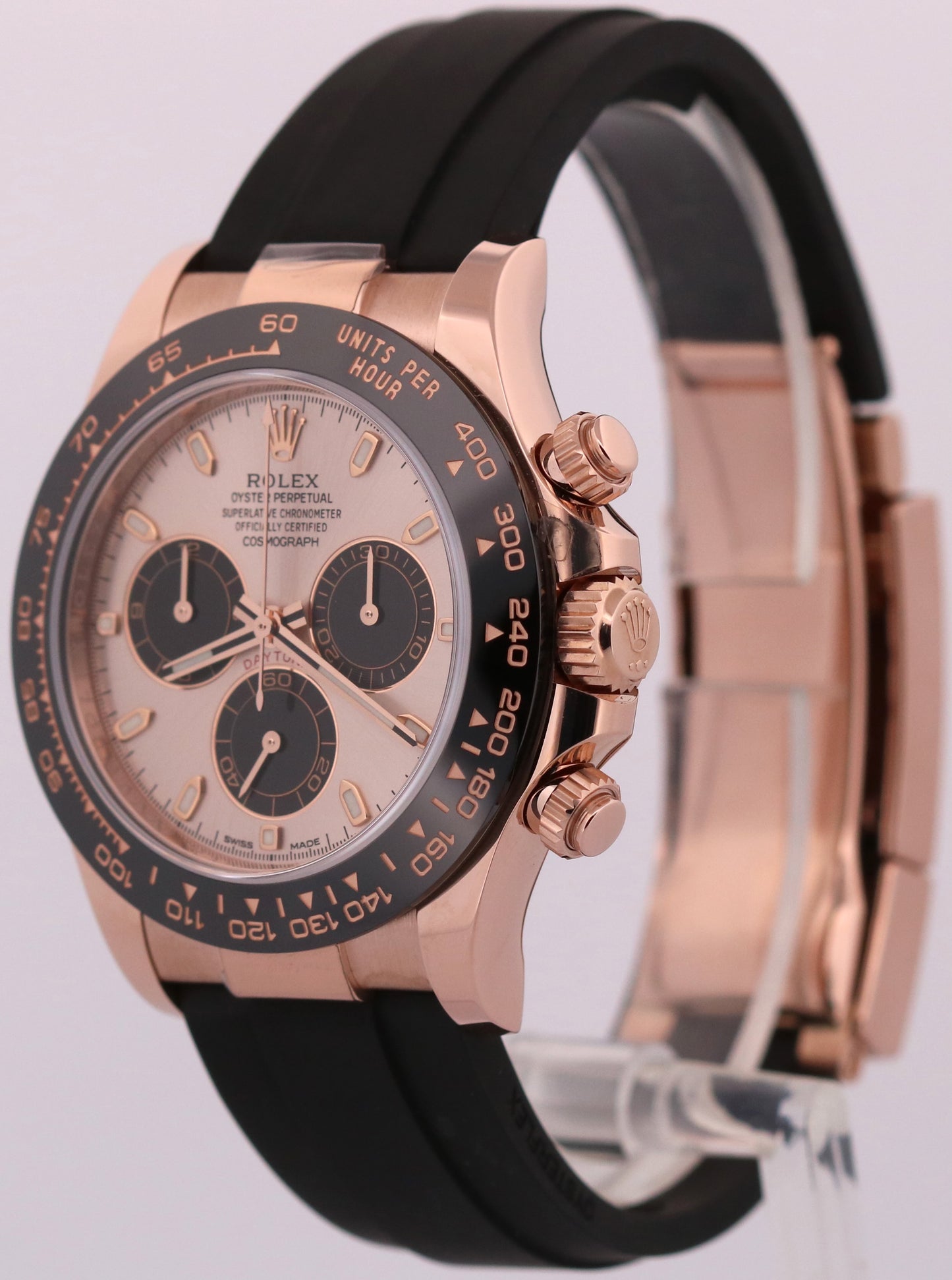 2023 PAPERS Rolex Daytona 18K Rose Gold SUNDUST Pink Oysterflex 116515 LN BOX