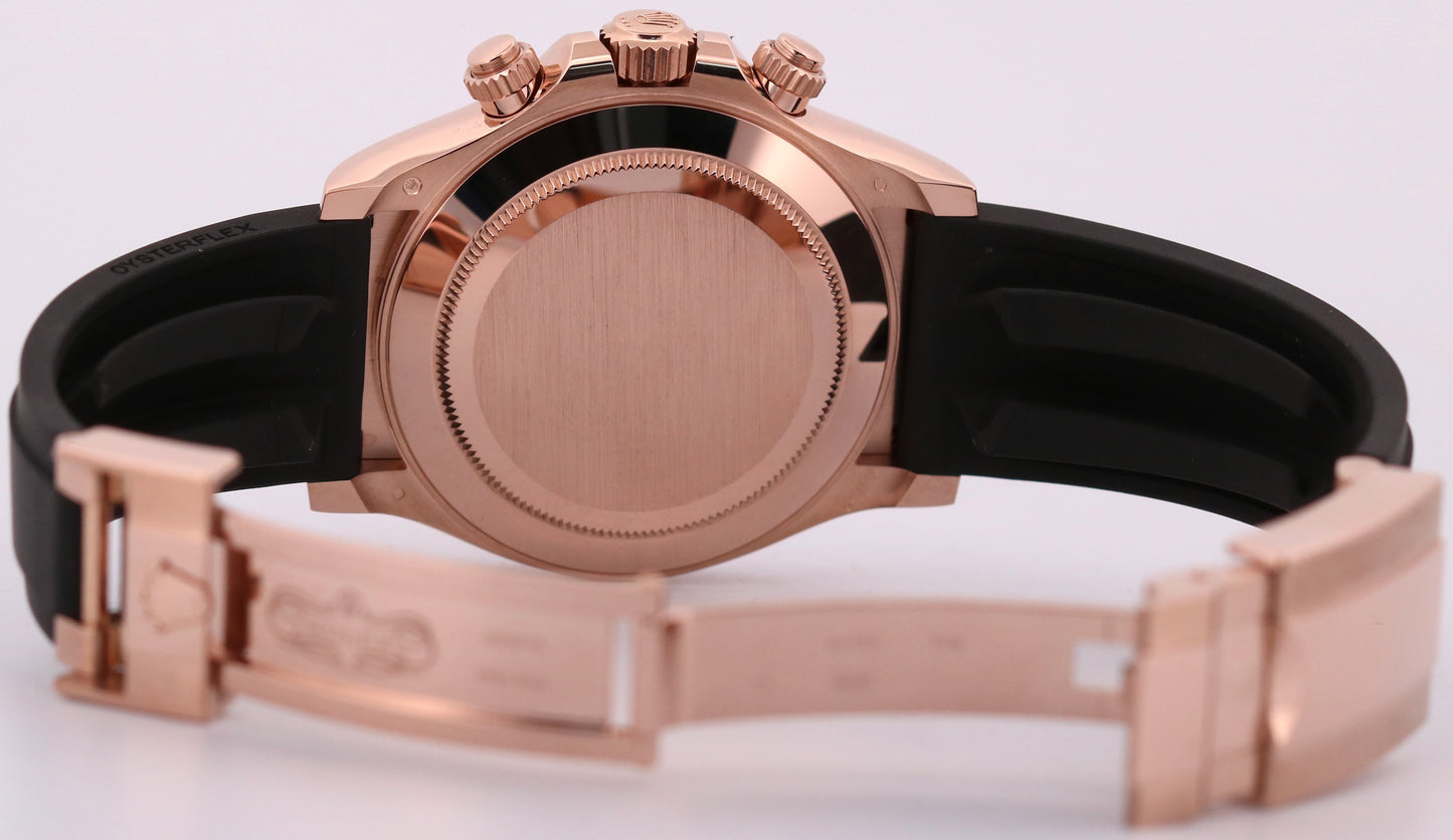 2023 PAPERS Rolex Daytona 18K Rose Gold SUNDUST Pink Oysterflex 116515 LN BOX