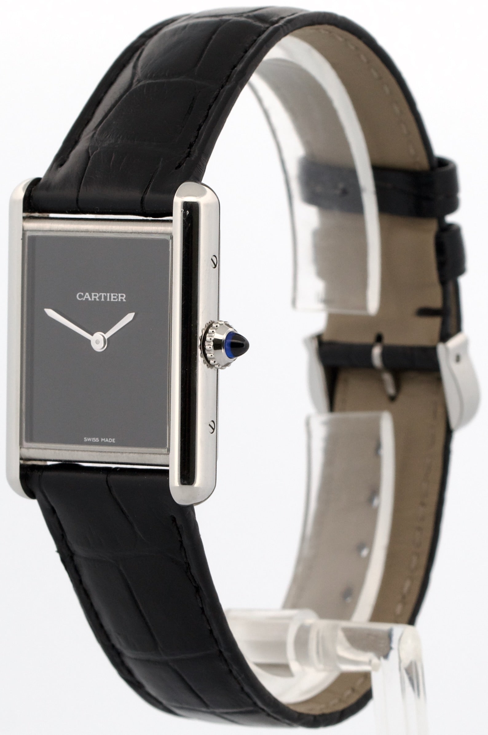2023 Cartier Tank Must WSTA0072 4323 Black Quartz 33x25mm Leather