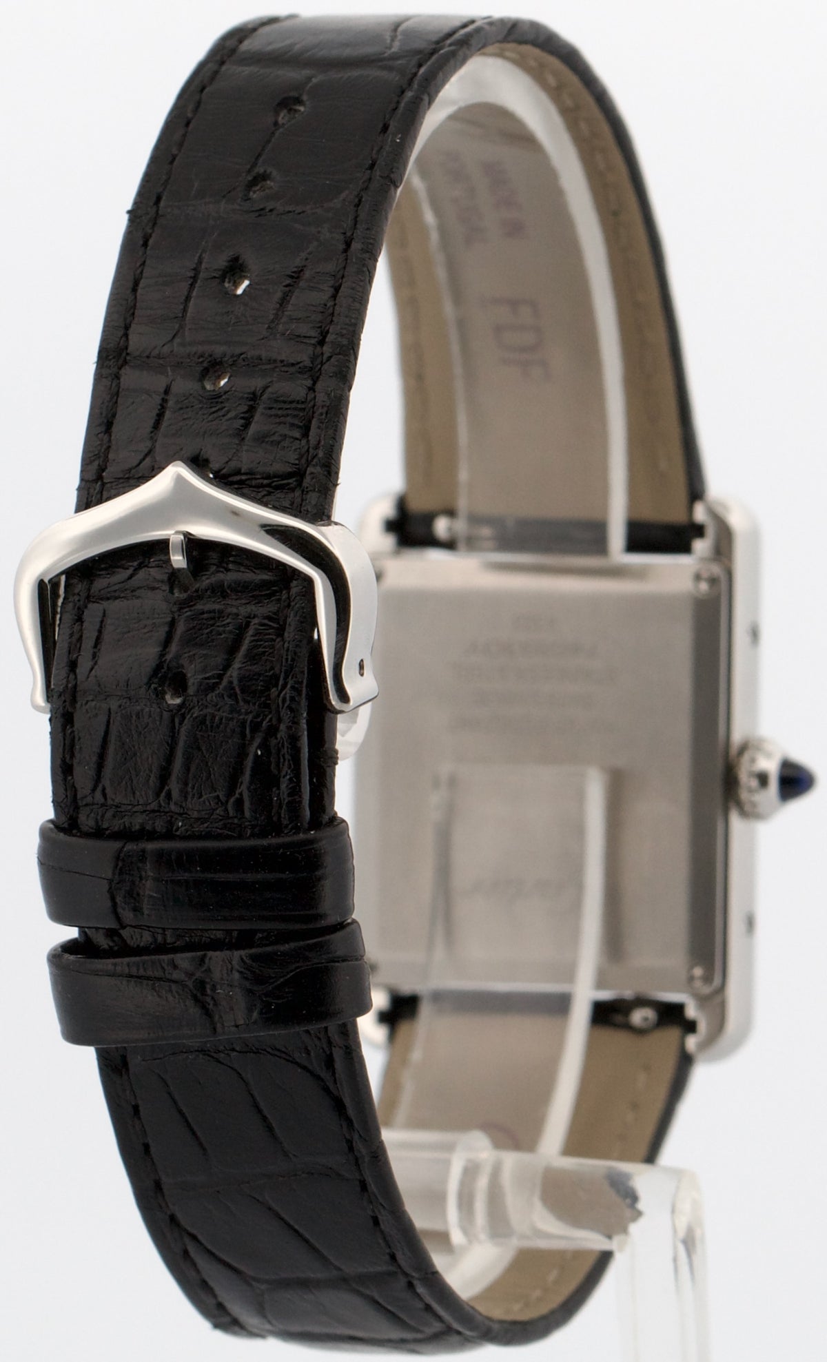 2023 Cartier Tank Must WSTA0072 4323 Black Quartz 33x25mm Leather Box Papers