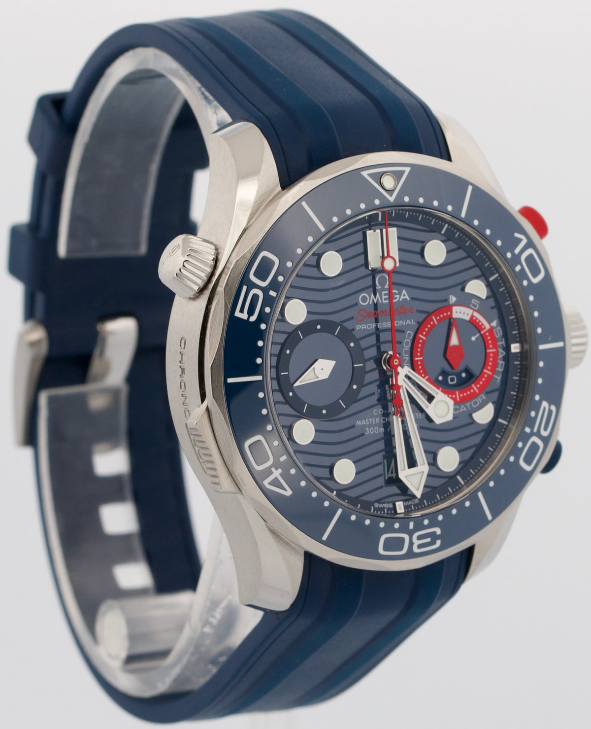 Omega Seamaster America's Cup Diver 210.30.44.51.03.002 Blue 44mm Box Papers