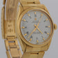 1981 Rolex Oyster Perpetual 34mm WHITE 18K Yellow Gold Fluted Oyster Watch 1005
