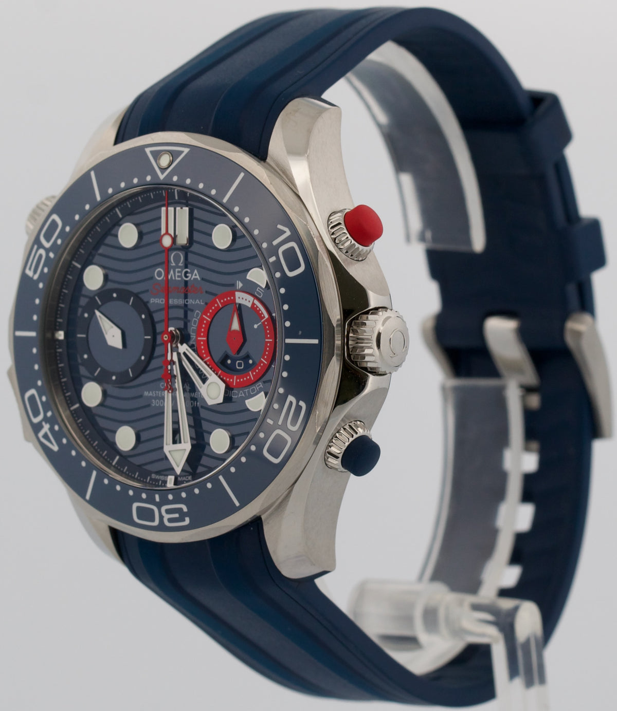Omega Seamaster America's Cup Diver 210.30.44.51.03.002 Blue 44mm Box Papers