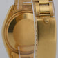 1981 Rolex Oyster Perpetual 34mm WHITE 18K Yellow Gold Fluted Oyster Watch 1005