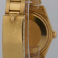 1981 Rolex Oyster Perpetual 34mm WHITE 18K Yellow Gold Fluted Oyster Watch 1005