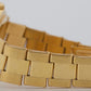 1981 Rolex Oyster Perpetual 34mm WHITE 18K Yellow Gold Fluted Oyster Watch 1005