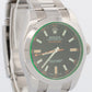 2021 PAPERS Rolex Milgauss Green BLACK 40mm 116400 GV Stainless Steel Watch BOX
