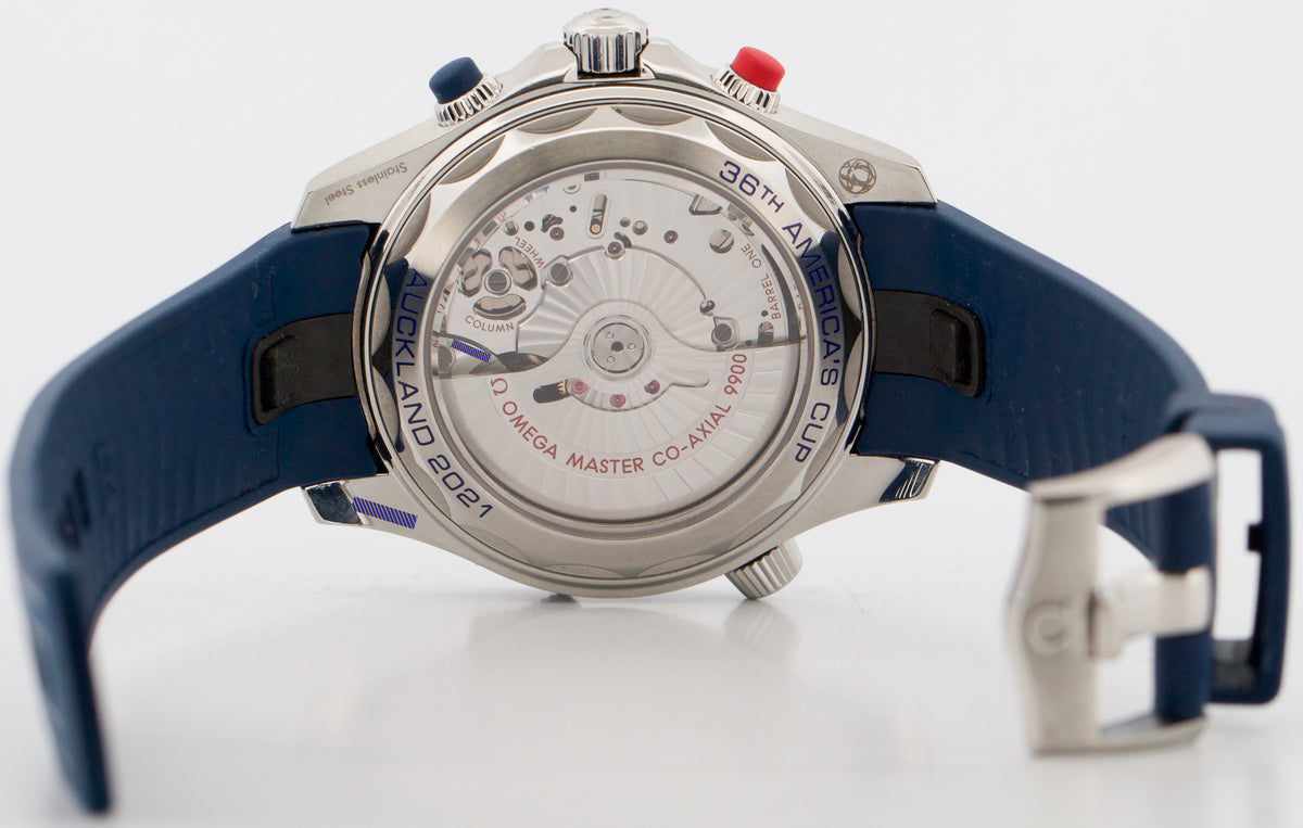 Omega Seamaster America's Cup Diver 210.30.44.51.03.002 Blue 44mm Box Papers