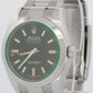 2021 PAPERS Rolex Milgauss Green BLACK 40mm 116400 GV Stainless Steel Watch BOX