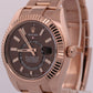2022 PAPERS Rolex Sky-Dweller 18K Rose Gold CHOCOLATE Brown 42mm 326935 BOX