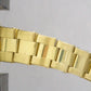 1981 Rolex Oyster Perpetual 34mm WHITE 18K Yellow Gold Fluted Oyster Watch 1005