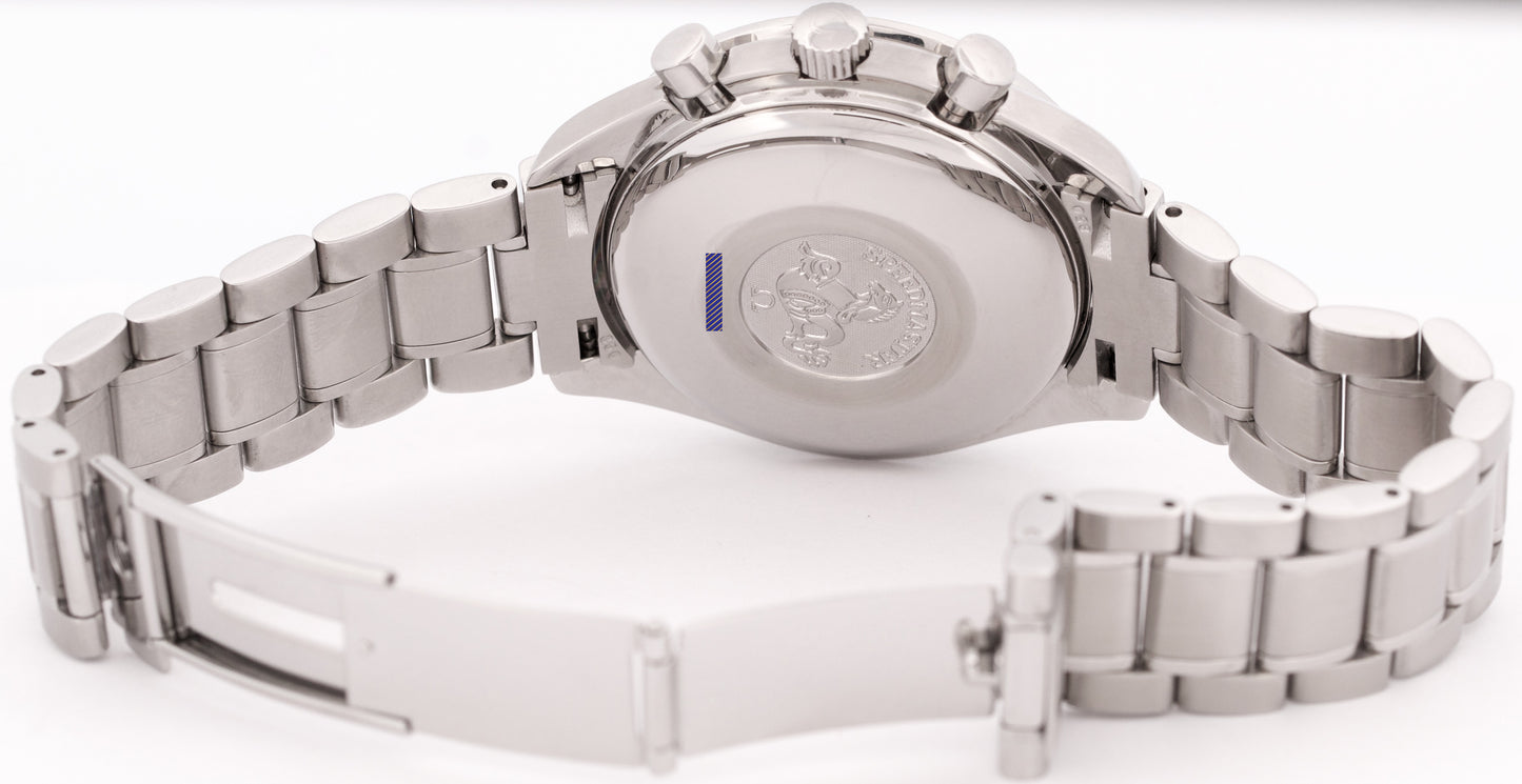 Omega Speedmaster Day-Date Triple Calendar BLUE Steel Automatic 39mm 3521.80.00