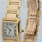 Ladies Cartier Tank Francaise IVORY 18K Gold 25mm Quartz W50002N2 1820 Watch