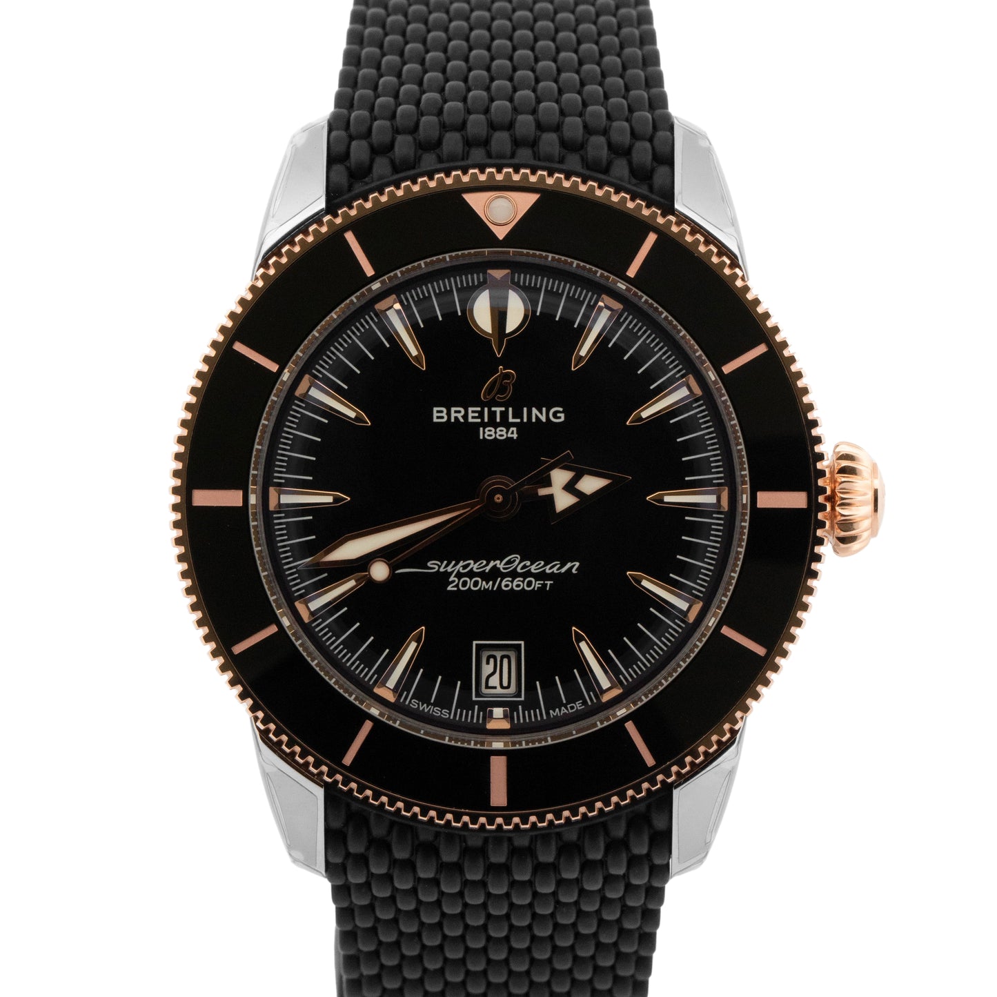 NEW PAPERS Breitling Superocean Heritage 42mm B31 Two-Tone 42mm Watch UB3111 BOX
