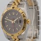 Unpolished Rolex DateJust 116263 Turn-O-Graph 36mm Slate 18K Jubilee Box Papers