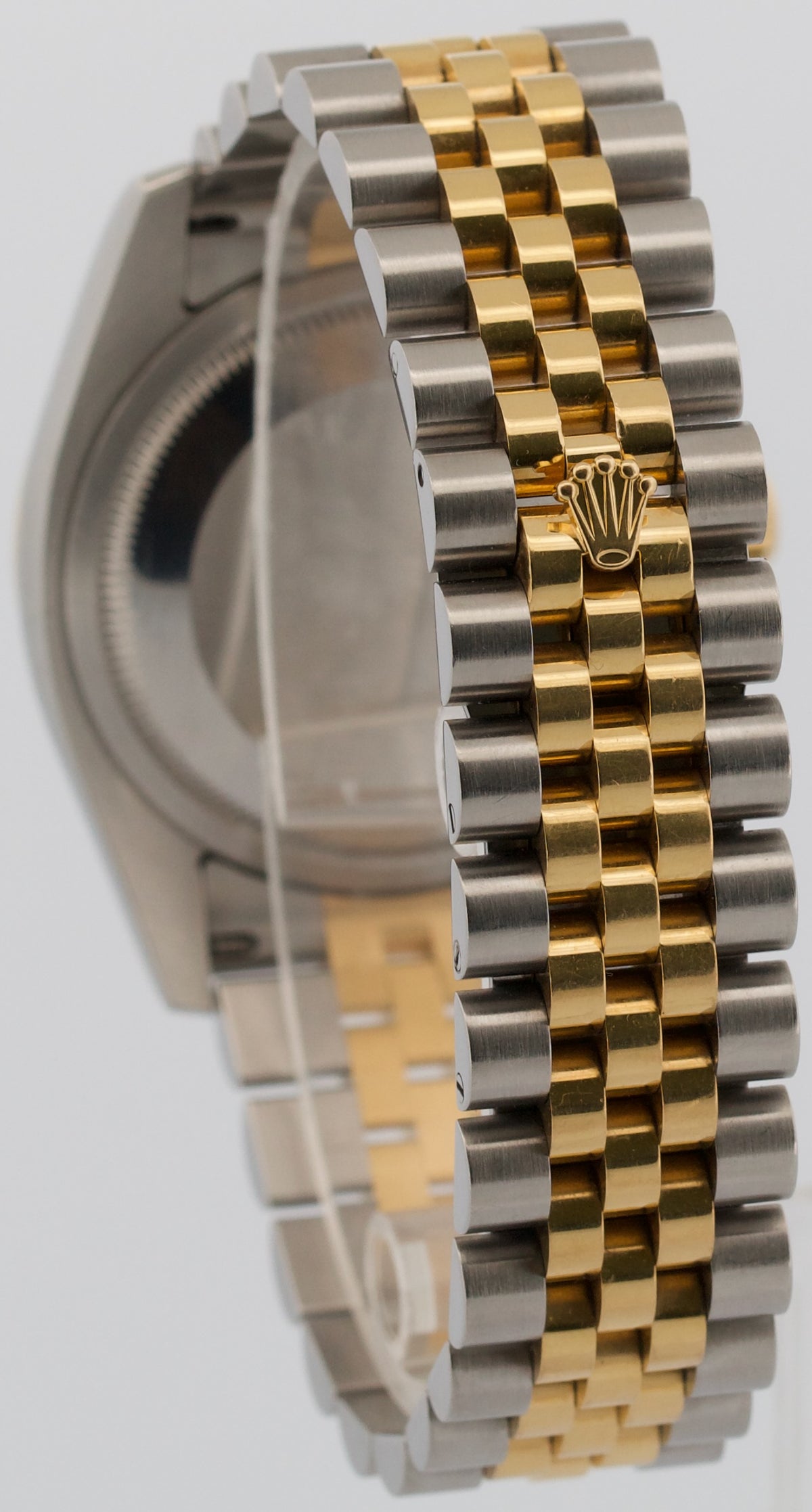 Unpolished Rolex DateJust 116263 Turn-O-Graph 36mm Slate 18K Jubilee Box Papers