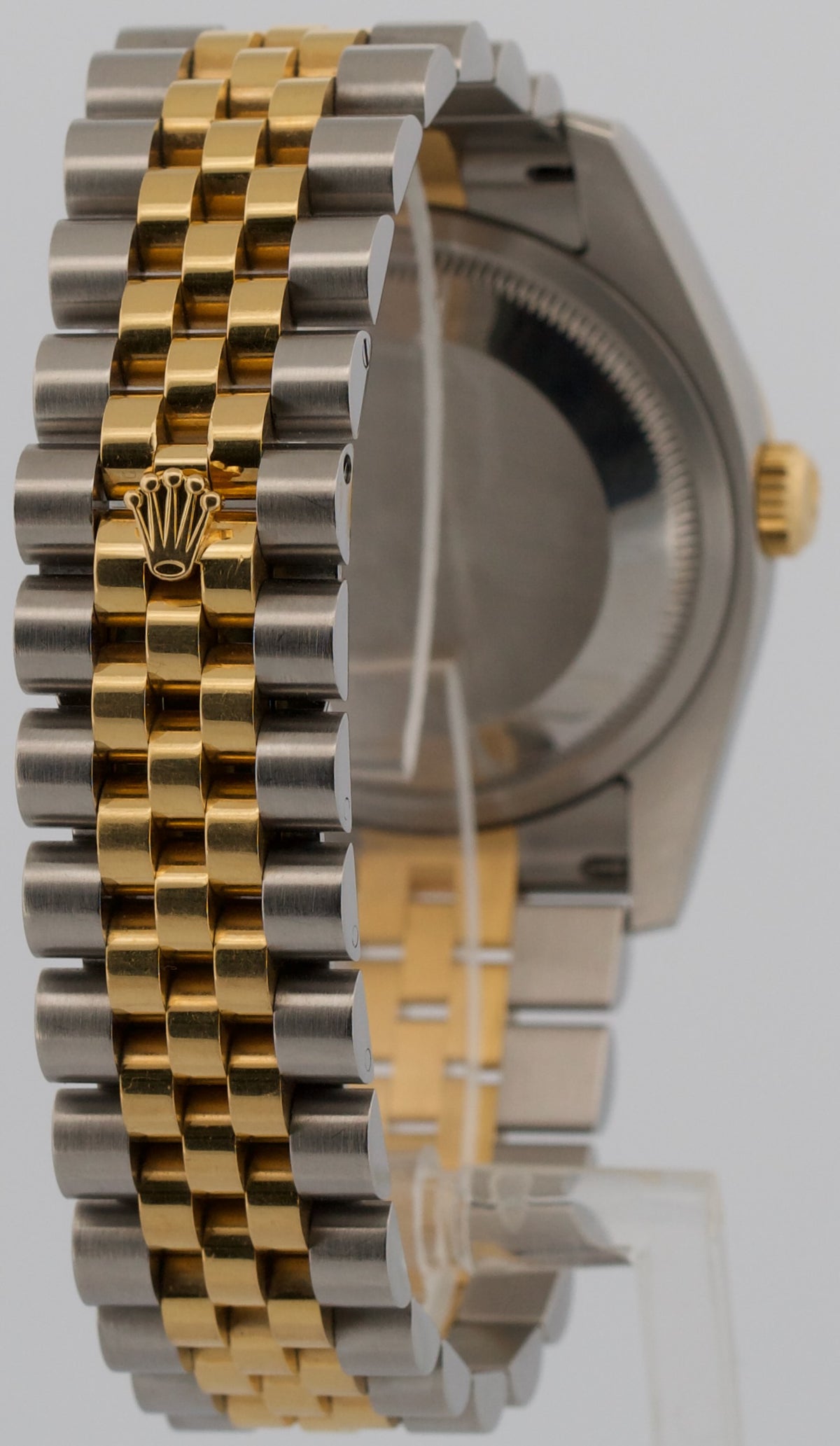 Unpolished Rolex DateJust 116263 Turn-O-Graph 36mm Slate 18K Jubilee Box Papers