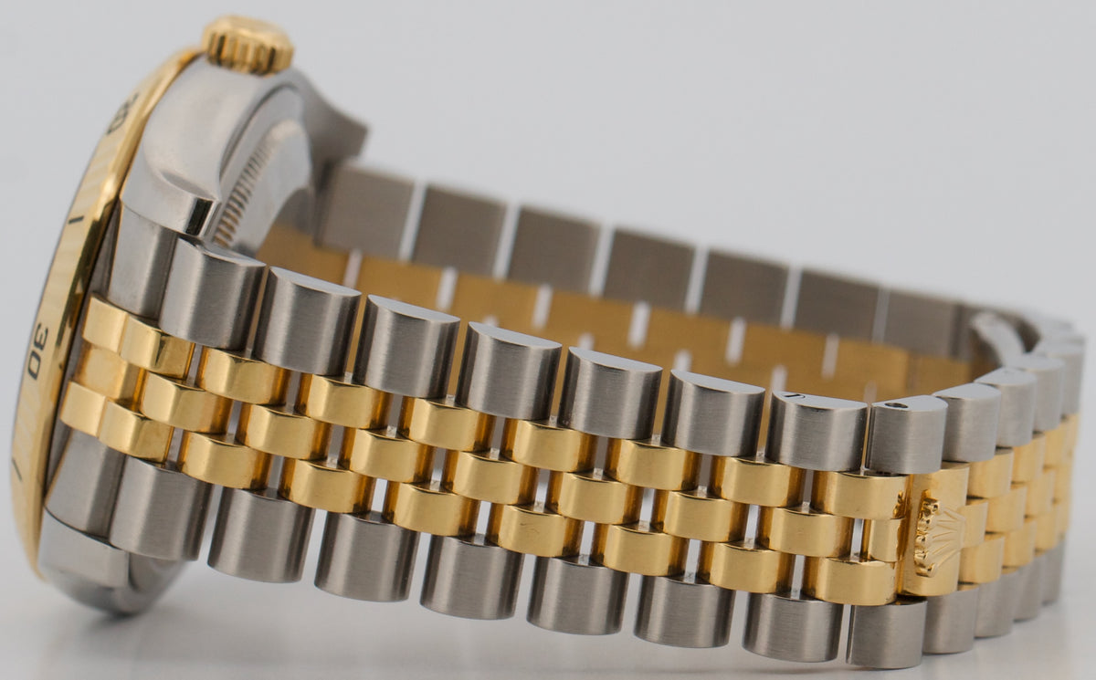 Unpolished Rolex DateJust 116263 Turn-O-Graph 36mm Slate 18K Jubilee Box Papers
