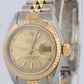 PAPERS Rolex DateJust 26mm CHAMPAGNE Two-Tone Fluted 18K JUBILEE Steel 69163 BOX