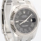 Rolex Datejust II BLACK ROMAN 41mm Stainless Steel 18k OYSTER Fluted 116334