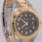 PAPERS Rolex Datejust II BLACK ARABIC 18K Gold Steel OYSTER 41mm 116333 BOX