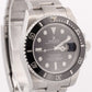 PAPERS Rolex Submariner Date BLACK Stainless Steel 40mm Watch 116610 LN BOX