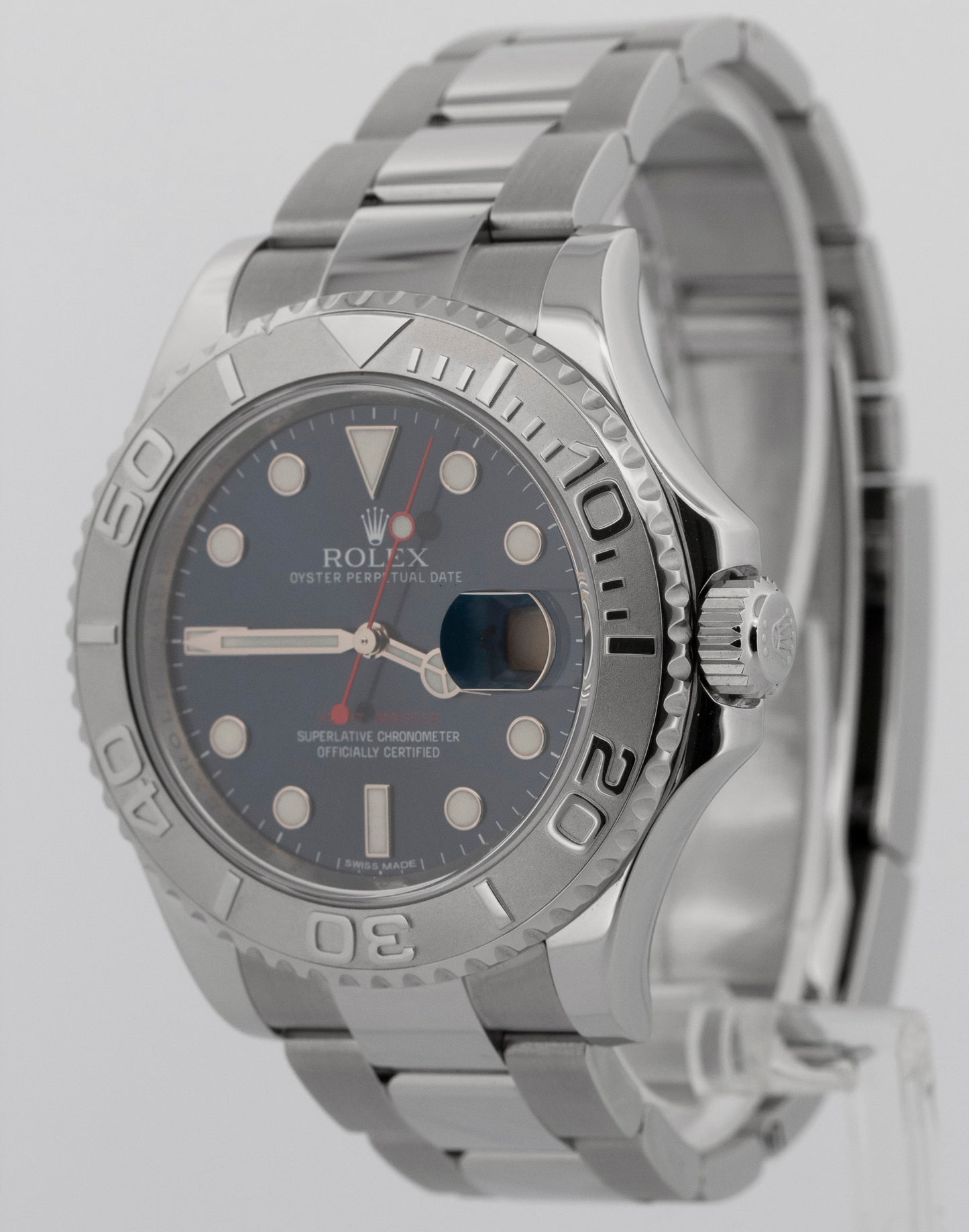 Rolex Yacht-Master Platinum BLUE 40mm Stainless Steel Oyster Watch 116622