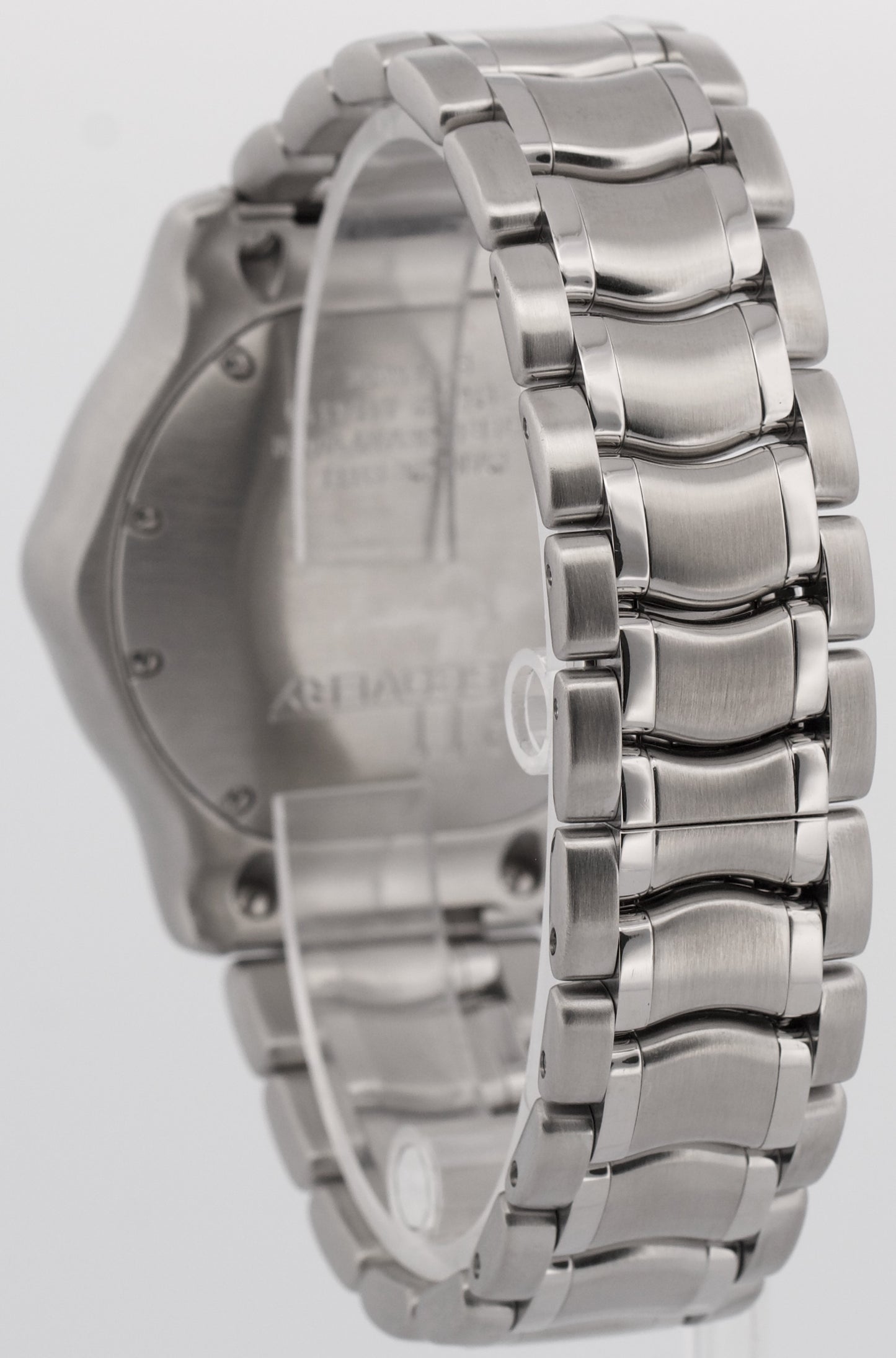 Ebel 1911 Discovery WHITE Chronograph Day Date Stainless Steel 43mm E9750L62