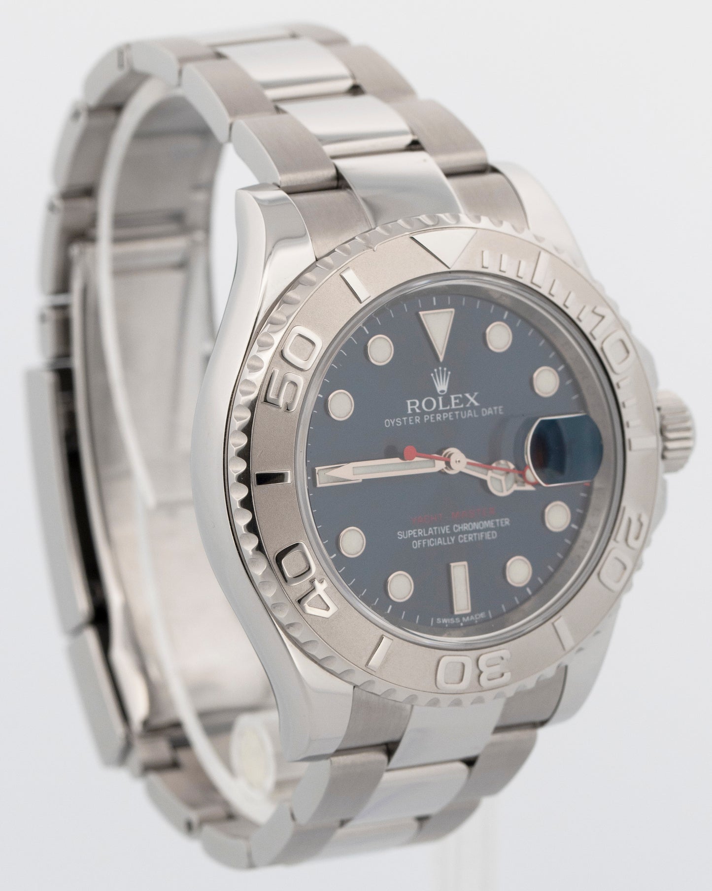 Rolex Yacht-Master Platinum BLUE 40mm Stainless Steel Oyster Watch 116622
