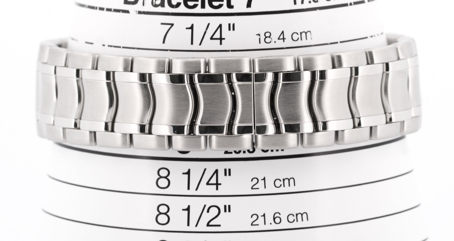 Ebel 1911 Discovery WHITE Chronograph Day Date Stainless Steel 43mm E9750L62