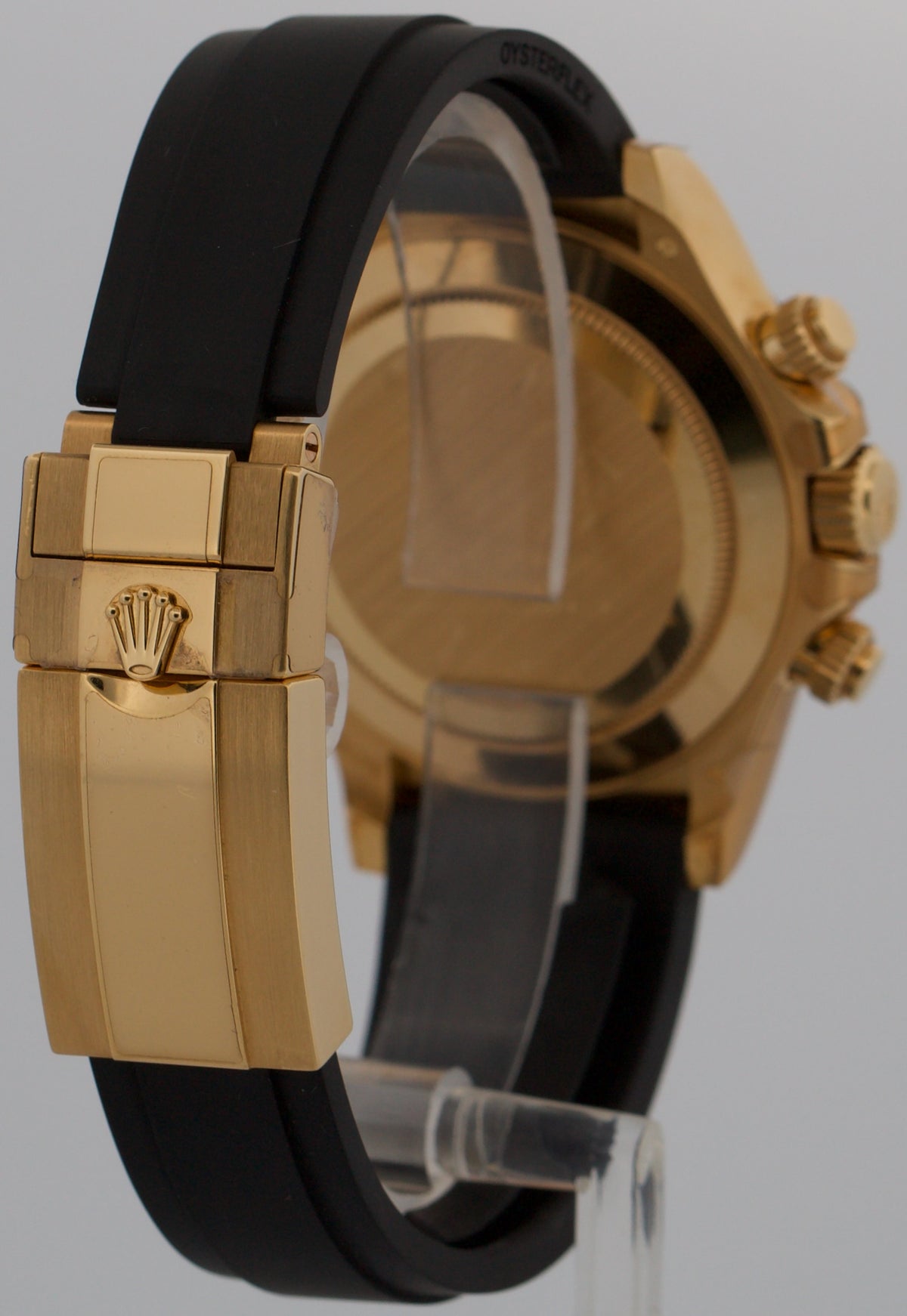 Stickered 2021 Rolex Daytona 116518 LN Black Newman 18K Oysterflex Box Papers