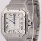 2022 PAPERS Cartier Santos Mid-Size 35mm Stainless Steel White WSSA0029 4075 BOX