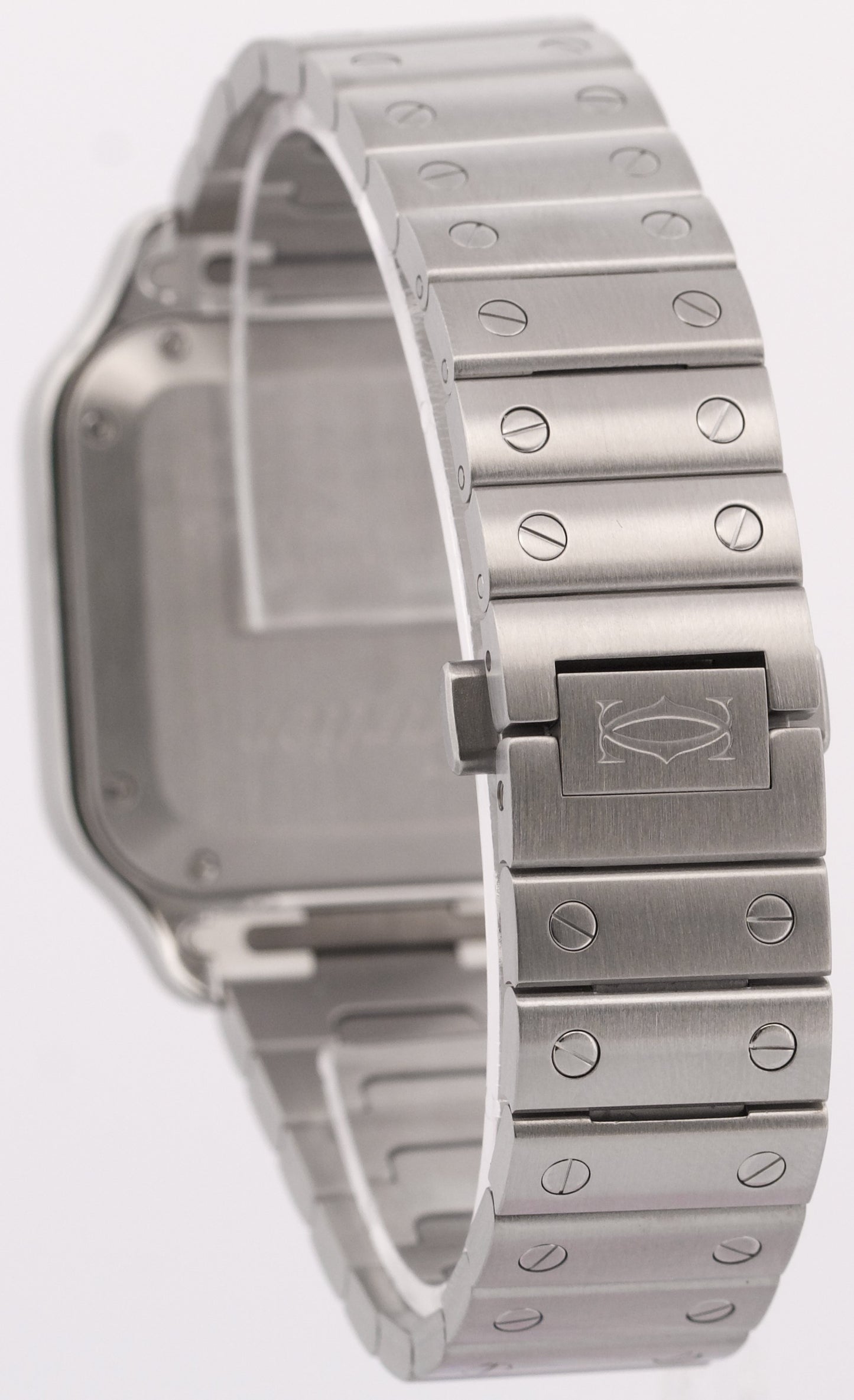 2022 PAPERS Cartier Santos Mid-Size 35mm Stainless Steel White WSSA0029 4075 BOX