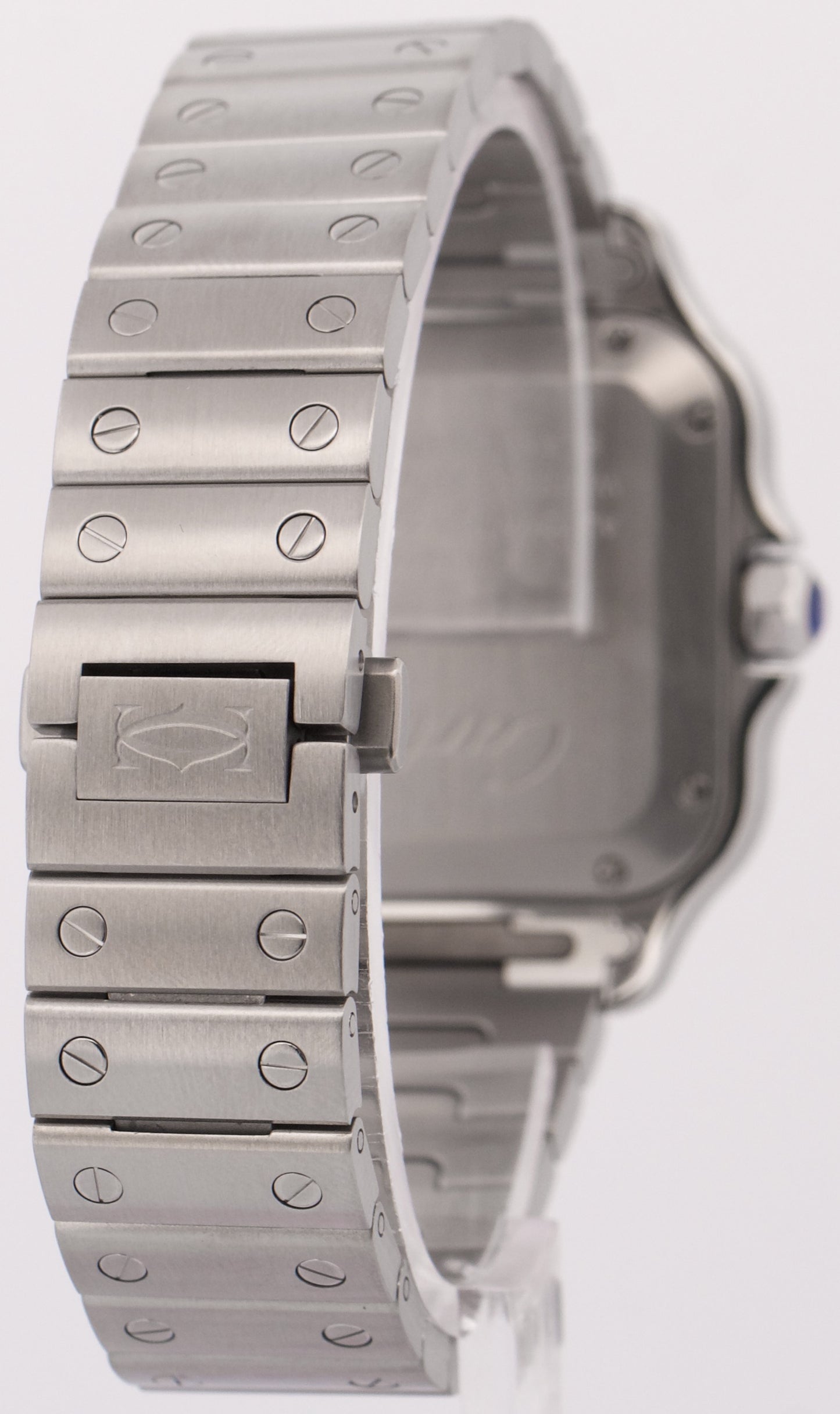 2022 PAPERS Cartier Santos Mid-Size 35mm Stainless Steel White WSSA0029 4075 BOX