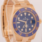 2022 NEW PAPERS Rolex Submariner Date 41mm BLUE 18K Yellow Gold 126618 LB BOX