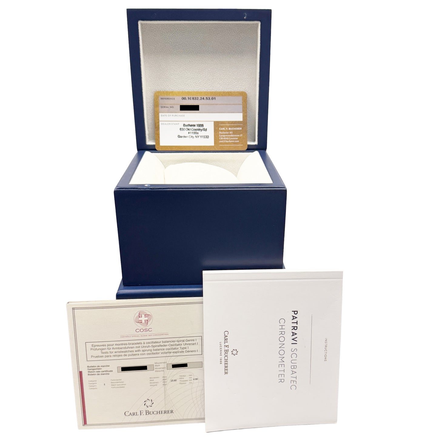 Carl F. Bucherer Patravi Scubatec PAPERS 18k Gold Steel 44.6mm 10632.24 Watch