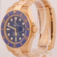 2022 NEW PAPERS Rolex Submariner Date 41mm BLUE 18K Yellow Gold 126618 LB BOX