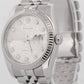 Rolex DateJust SILVER JUBILEE DIAMOND 36mm 18K White Gold Steel 116234 Watch