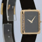 Ladies Patek Philippe BLACK ONYX DIAMOND 22mm Manual 18K Yellow Gold Watch 4311