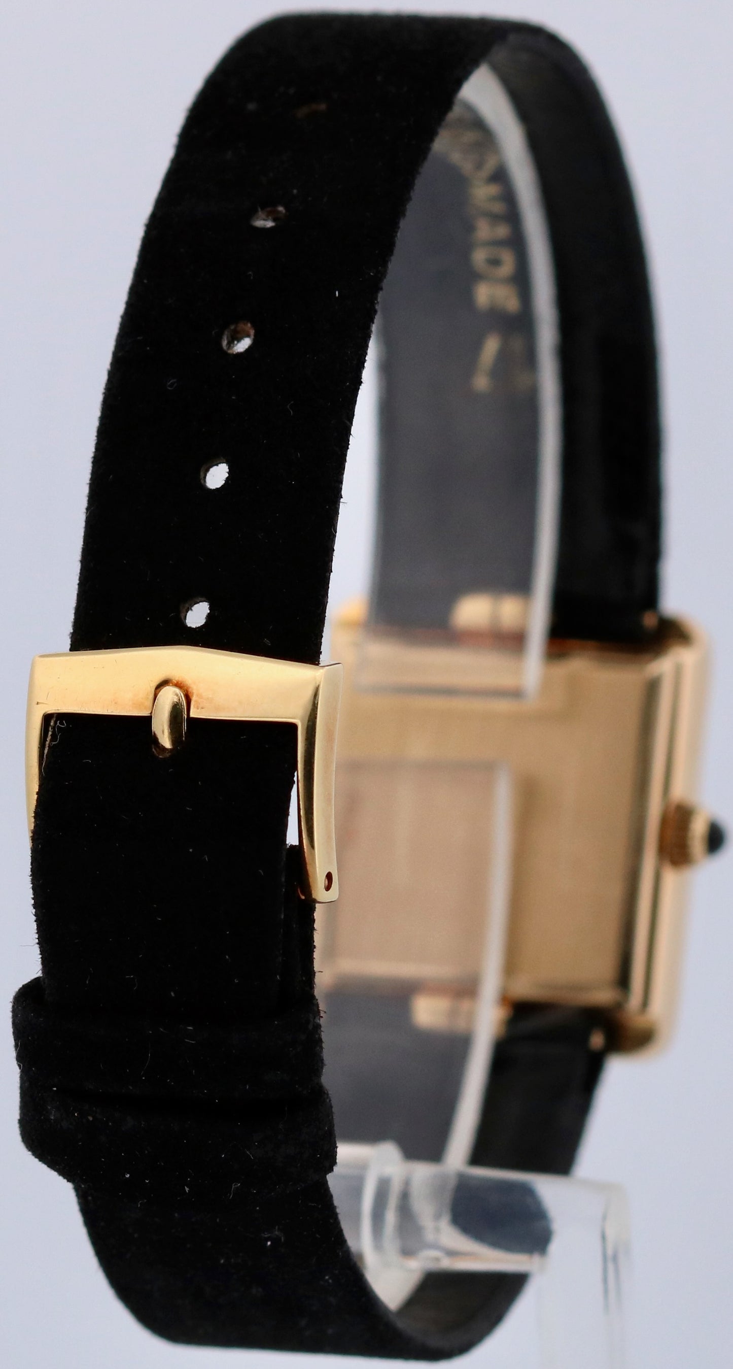 Ladies Patek Philippe BLACK ONYX DIAMOND 22mm Manual 18K Yellow Gold Watch 4311