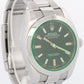 Rolex Milgauss BLACK Orange Stainless Steel 40mm Smooth Oyster 116400 GV BOX