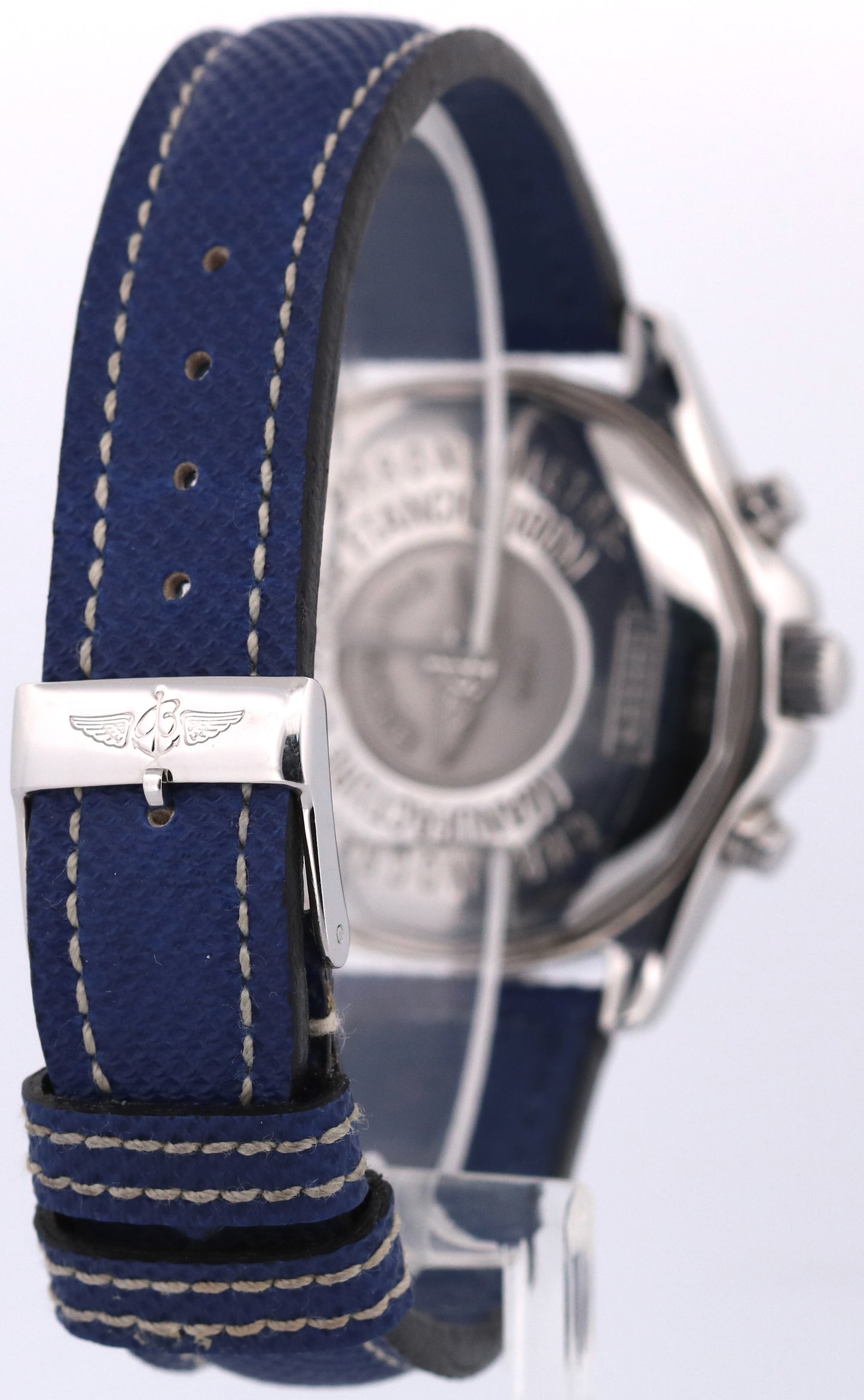 Breitling Colt ChronoOcean BLUE Stainless Steel Quartz Leather 38mm A53350 Watch
