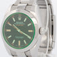 Rolex Milgauss BLACK Orange Stainless Steel 40mm Smooth Oyster 116400 GV BOX