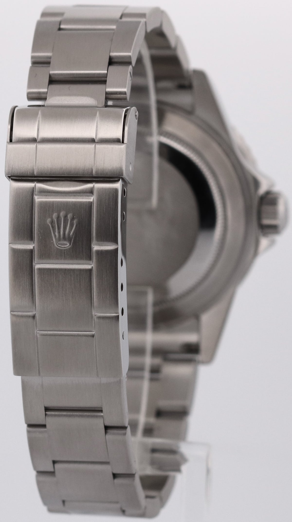 Rolex Submariner 16610 LV Kermit Green No-Holes Rehaut Steel Oyster 40mm Watch