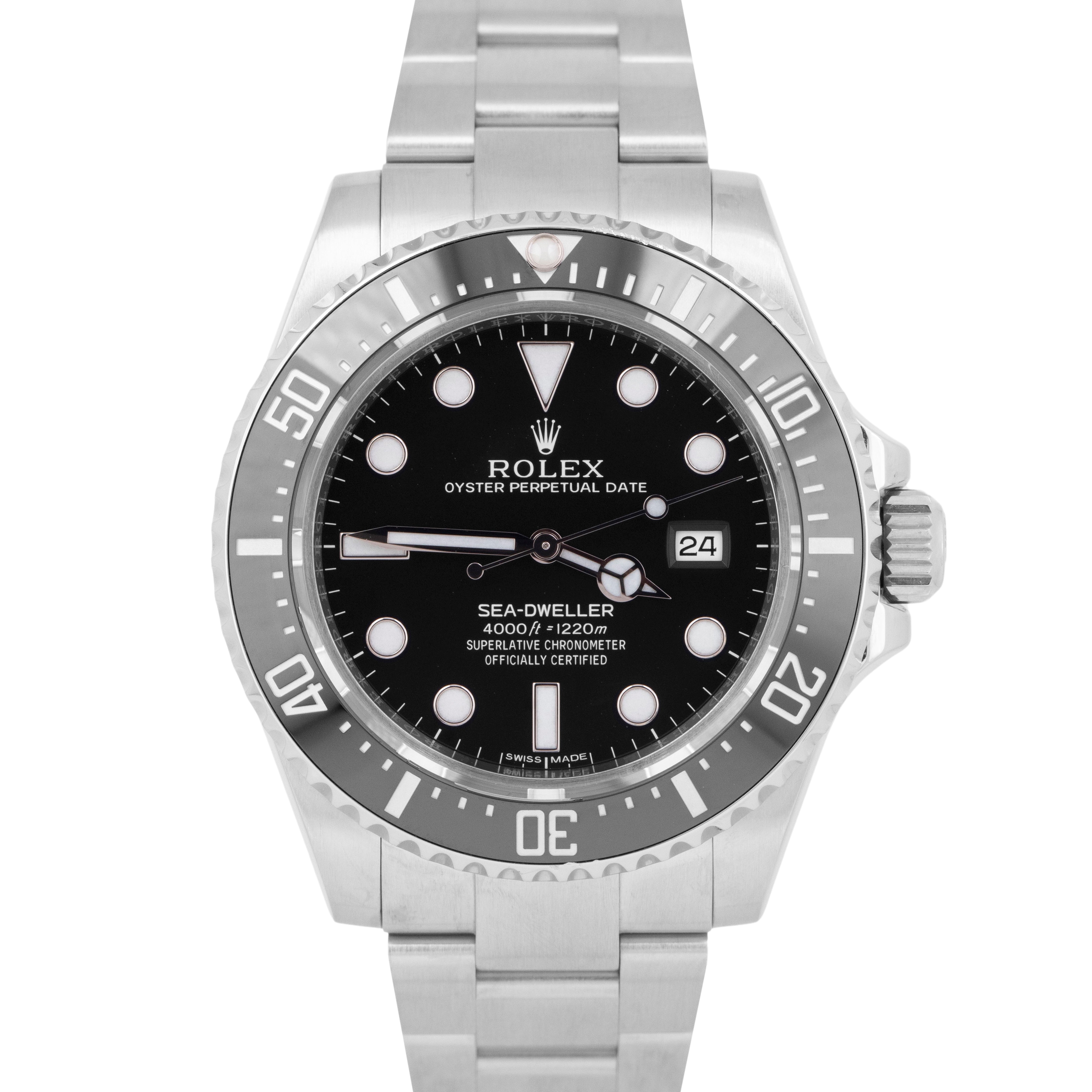 MINT PAPERS Rolex Sea Dweller 4000 SD4K 40mm Ceramic Stainless Watch 1 CollectorsWatches