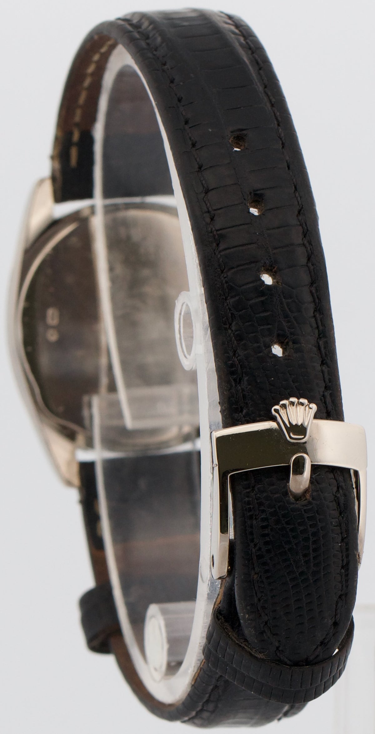 Ladies Rolex Cellini Danaos 26mm Black 18K Gold Quartz 6229/9BIC Watch BOX