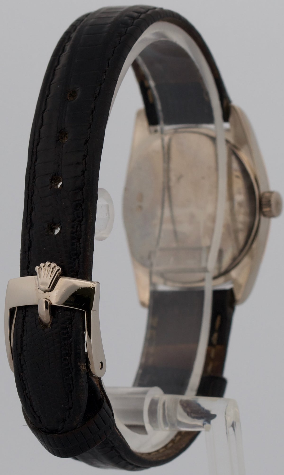 Ladies Rolex Cellini Danaos 26mm Black 18K Gold Quartz 6229/9BIC Watch BOX