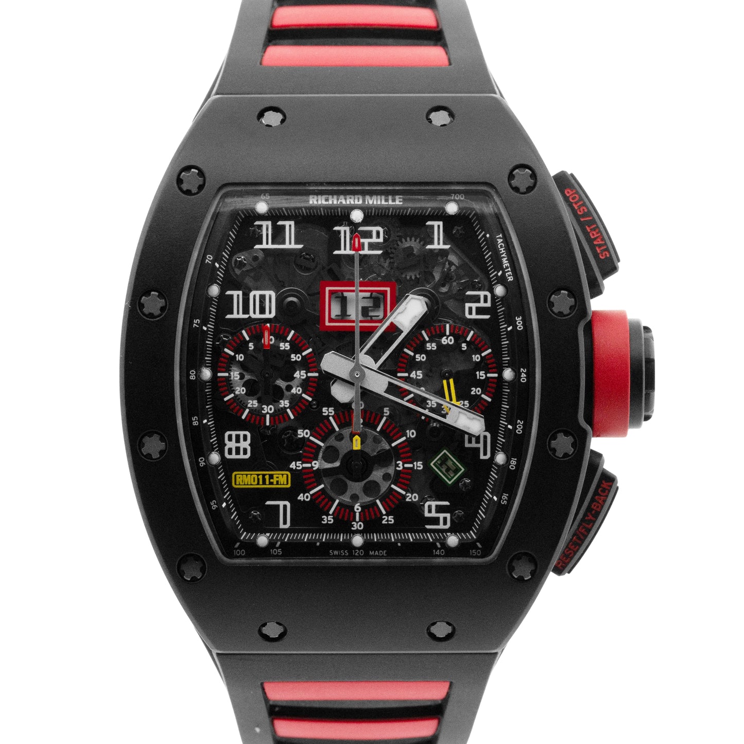 PAPERS Richard Mille RM11-FM FELIPE MASSA Black Carbon RM011-FM AL CA Watch BOX